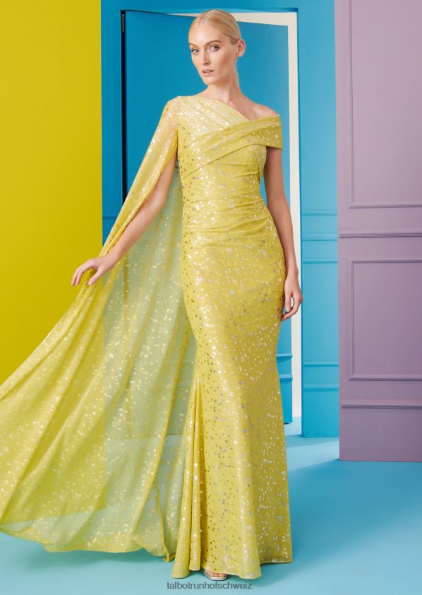 8NNJJV44 Kleidung Zitronengelb Frauen Talbot Runhof Abendkleid Rosedale9