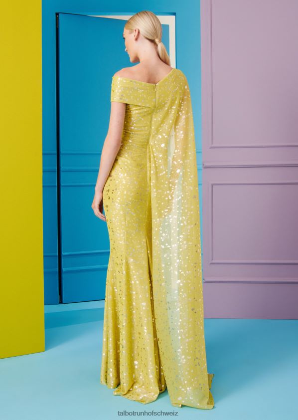 8NNJJV44 Kleidung Zitronengelb Frauen Talbot Runhof Abendkleid Rosedale9