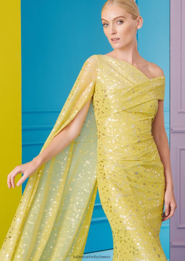8NNJJV44 Kleidung Zitronengelb Frauen Talbot Runhof Abendkleid Rosedale9