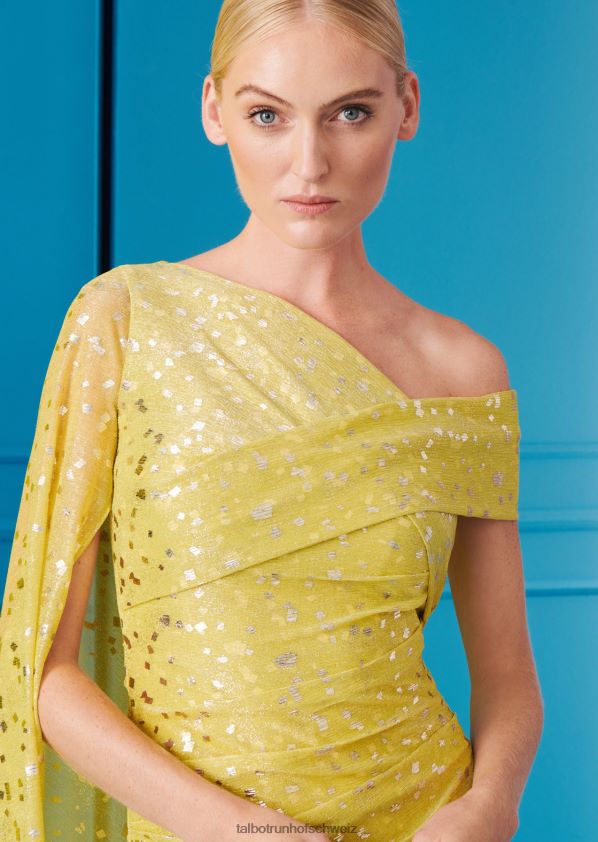 8NNJJV44 Kleidung Zitronengelb Frauen Talbot Runhof Abendkleid Rosedale9