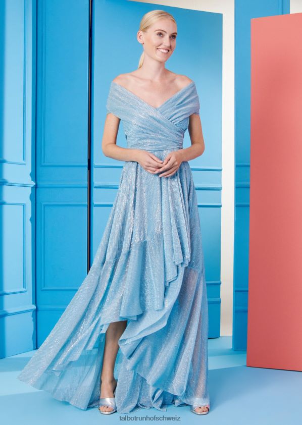 8NNJJV45 Kleidung Türkis Frauen Talbot Runhof langes Kleid holunder1