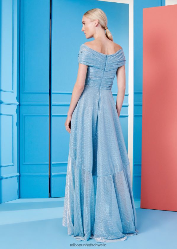 8NNJJV45 Kleidung Türkis Frauen Talbot Runhof langes Kleid holunder1
