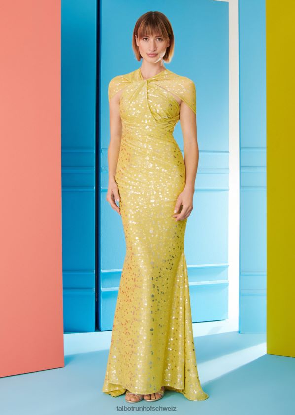 8NNJJV46 Kleidung Zitronengelb Frauen Talbot Runhof Abendkleid hong2