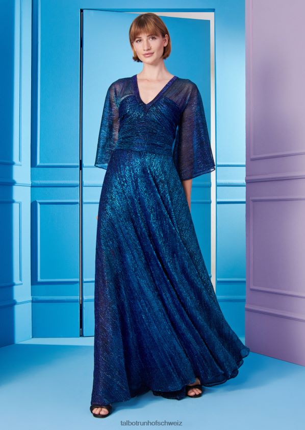 8NNJJV50 Kleidung Pfauenblau-Türkis Frauen Talbot Runhof Abendkleid hottie1