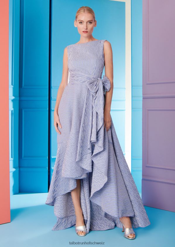 8NNJJV57 Kleidung Kornblumenblau Frauen Talbot Runhof langes Kleid Homerie1