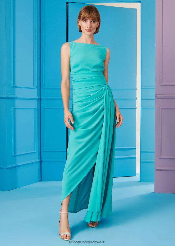 8NNJJV58 Kleidung Pool türkis Frauen Talbot Runhof Midikleid Gobhan2