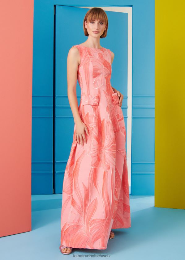 8NNJJV64 Kleidung Granatapfel-Orange Frauen Talbot Runhof Abendkleid Gozania2