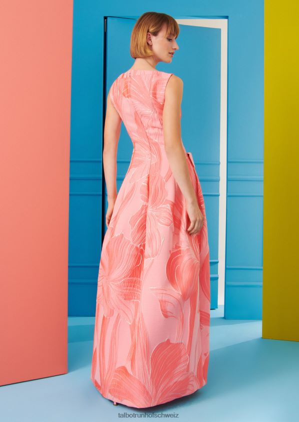 8NNJJV64 Kleidung Granatapfel-Orange Frauen Talbot Runhof Abendkleid Gozania2