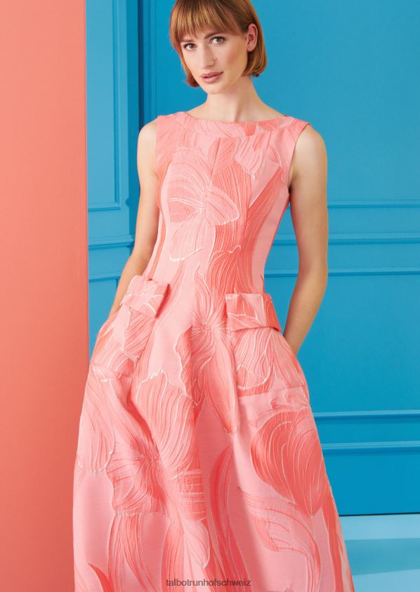 8NNJJV64 Kleidung Granatapfel-Orange Frauen Talbot Runhof Abendkleid Gozania2