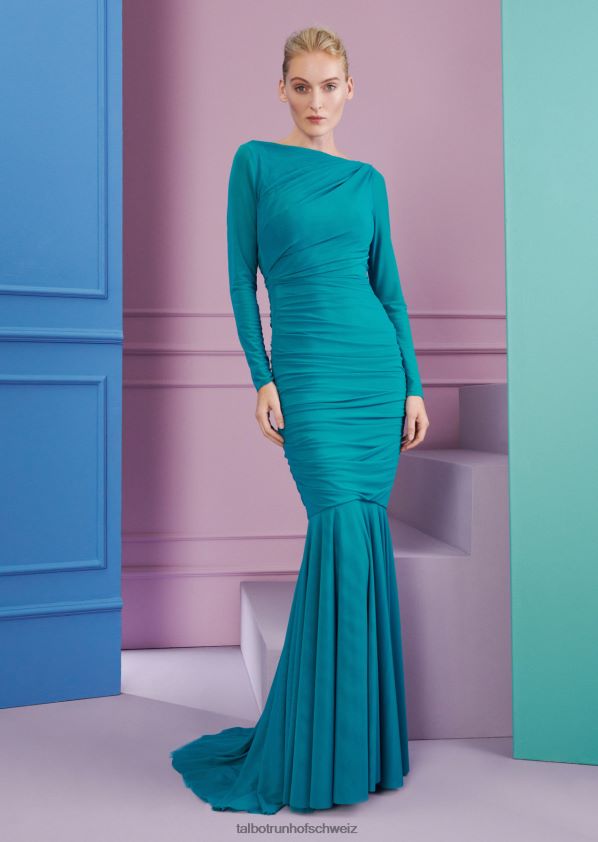 8NNJJV6 Kleidung Bucht Türkis Frauen Talbot Runhof Abendkleid Goldschmied2