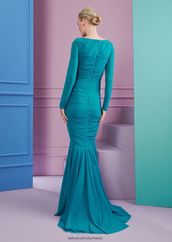 8NNJJV6 Kleidung Bucht Türkis Frauen Talbot Runhof Abendkleid Goldschmied2