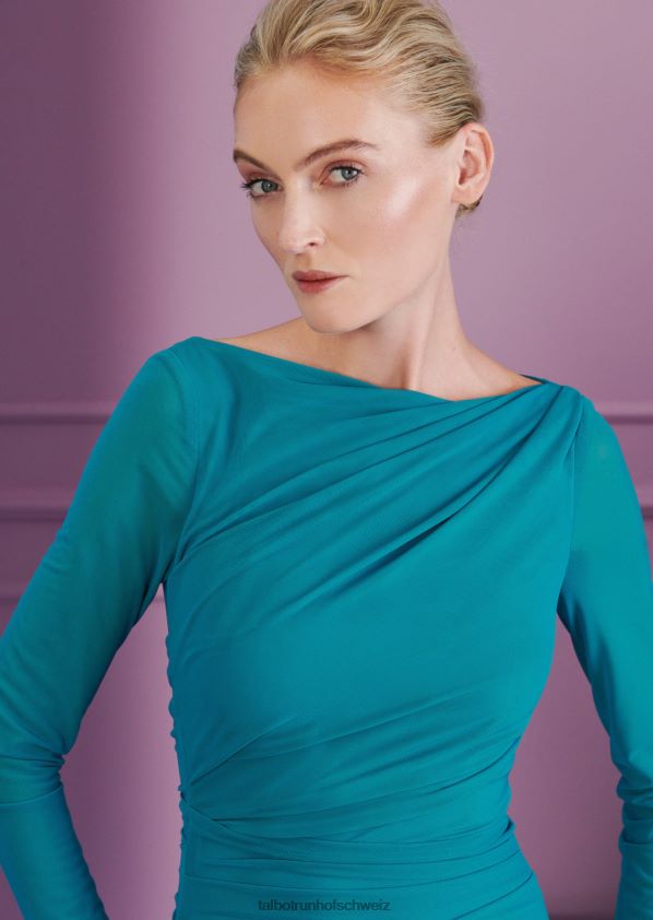 8NNJJV6 Kleidung Bucht Türkis Frauen Talbot Runhof Abendkleid Goldschmied2