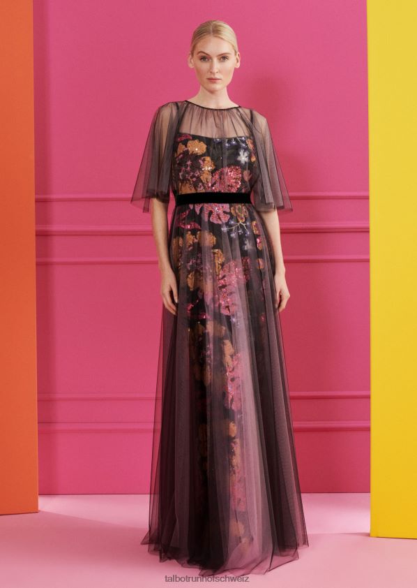 8NNJJV71 Kleidung Schwarz Frauen Talbot Runhof Abendkleid Hoppala1