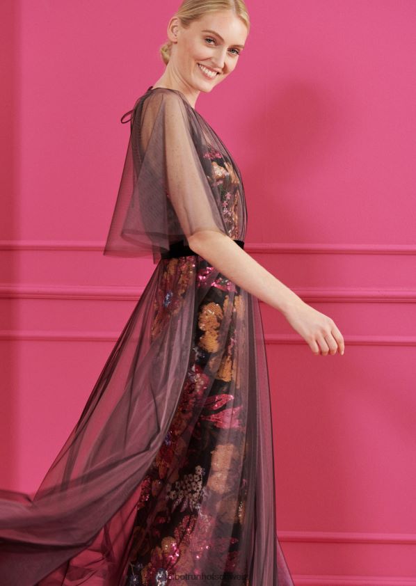 8NNJJV71 Kleidung Schwarz Frauen Talbot Runhof Abendkleid Hoppala1