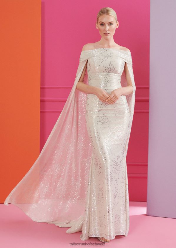 8NNJJV73 Kleidung Creme Frauen Talbot Runhof Abendkleid bortolo5