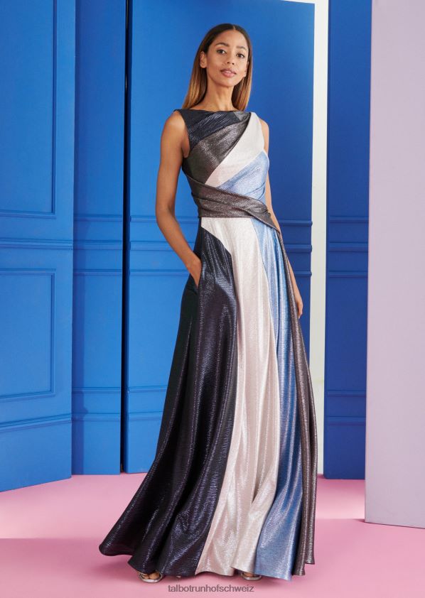 8NNJJV81 Kleidung Mischfarbe Platin Frauen Talbot Runhof Abendkleid solymar16