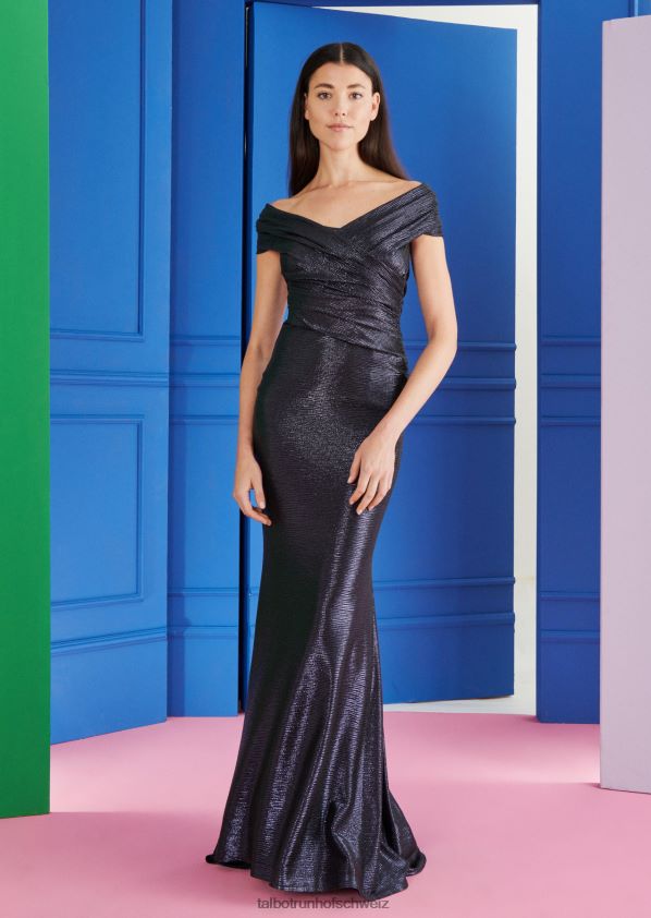 8NNJJV82 Kleidung königliches Marineblau Frauen Talbot Runhof Abendkleid tokara10