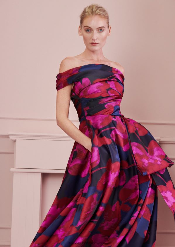 8NNJJV8 Kleidung königliches Marineblau Frauen Talbot Runhof Ballkleid cordero4