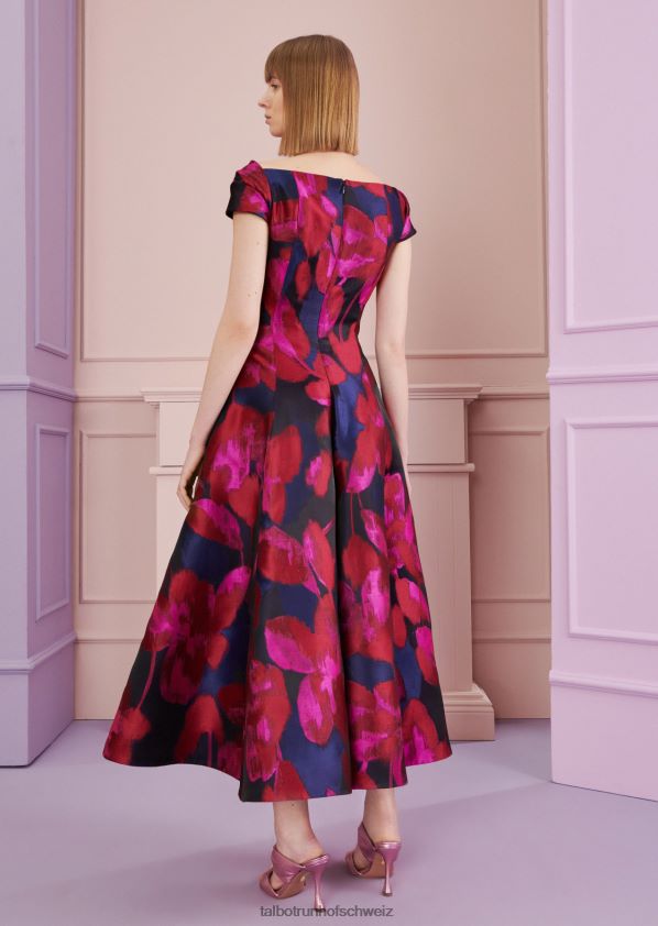8NNJJV113 Kleidung königliches Marineblau Frauen Talbot Runhof Midikleid kobold1