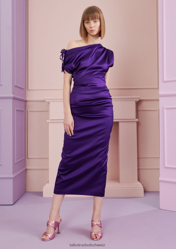 8NNJJV114 Kleidung Glyzinien lila Frauen Talbot Runhof Midikleid kokao2