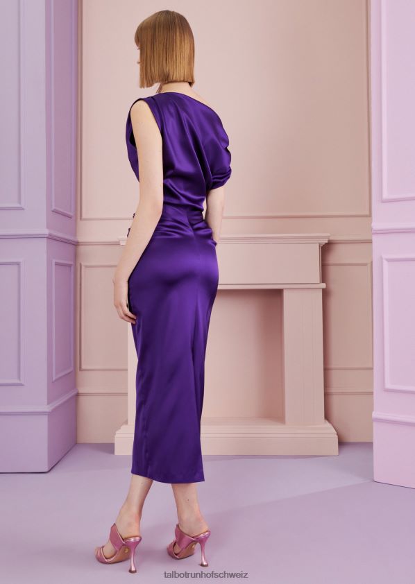 8NNJJV114 Kleidung Glyzinien lila Frauen Talbot Runhof Midikleid kokao2
