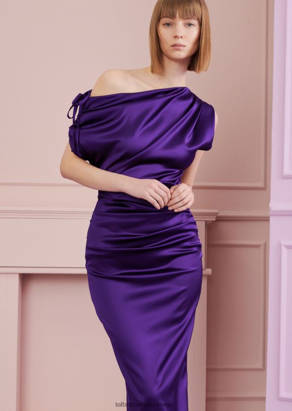 8NNJJV114 Kleidung Glyzinien lila Frauen Talbot Runhof Midikleid kokao2