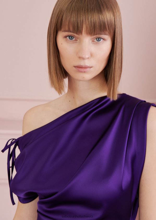 8NNJJV114 Kleidung Glyzinien lila Frauen Talbot Runhof Midikleid kokao2