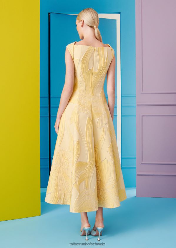 8NNJJV121 Kleidung Mimose gelb Frauen Talbot Runhof Midikleid tomini15