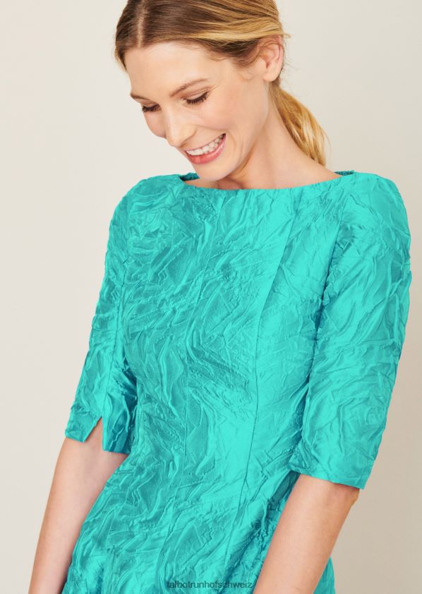 8NNJJV128 Kleidung Lagune Türkis Frauen Talbot Runhof Midikleid bogna1