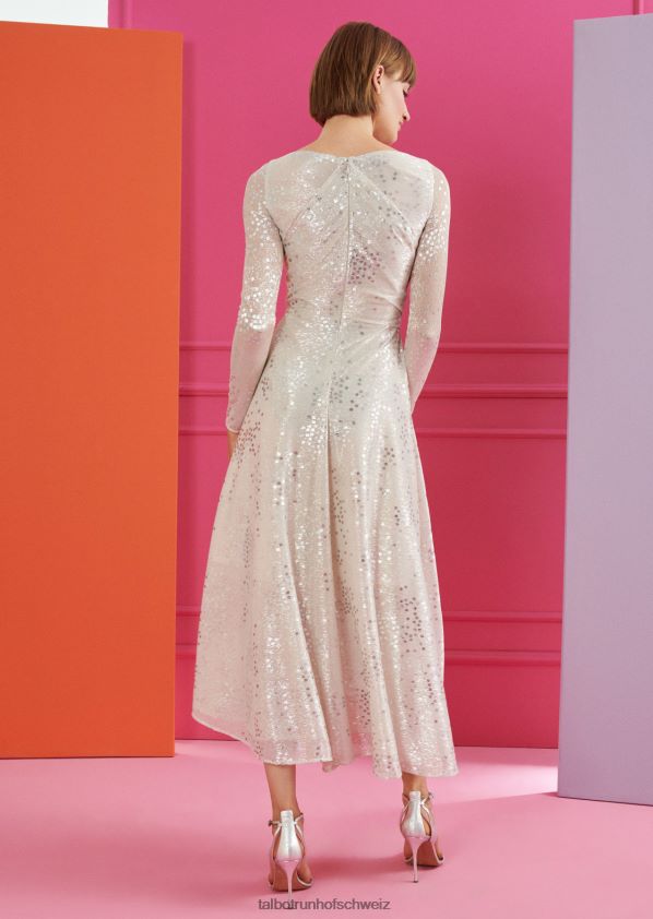 8NNJJV129 Kleidung Creme Frauen Talbot Runhof Midikleid ross22