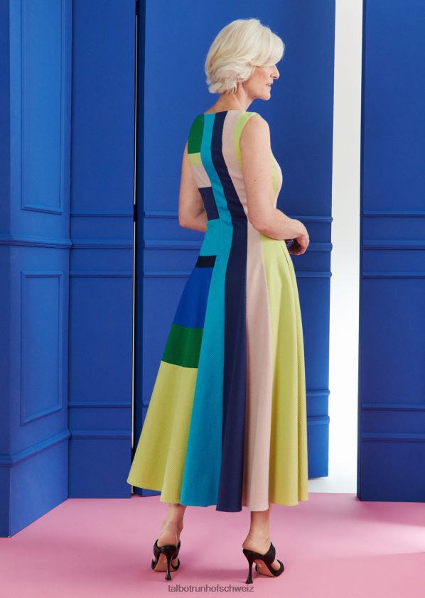 8NNJJV134 Kleidung Mischfarbe Smaragdgrün Frauen Talbot Runhof Midikleid hogo1