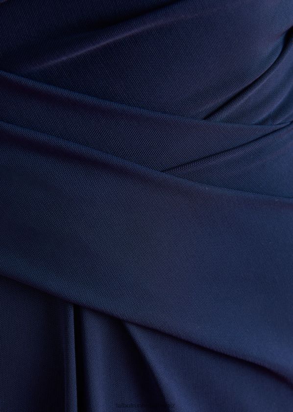 8NNJJV138 Kleidung Mitternachtsblau Frauen Talbot Runhof Midikleid ross29