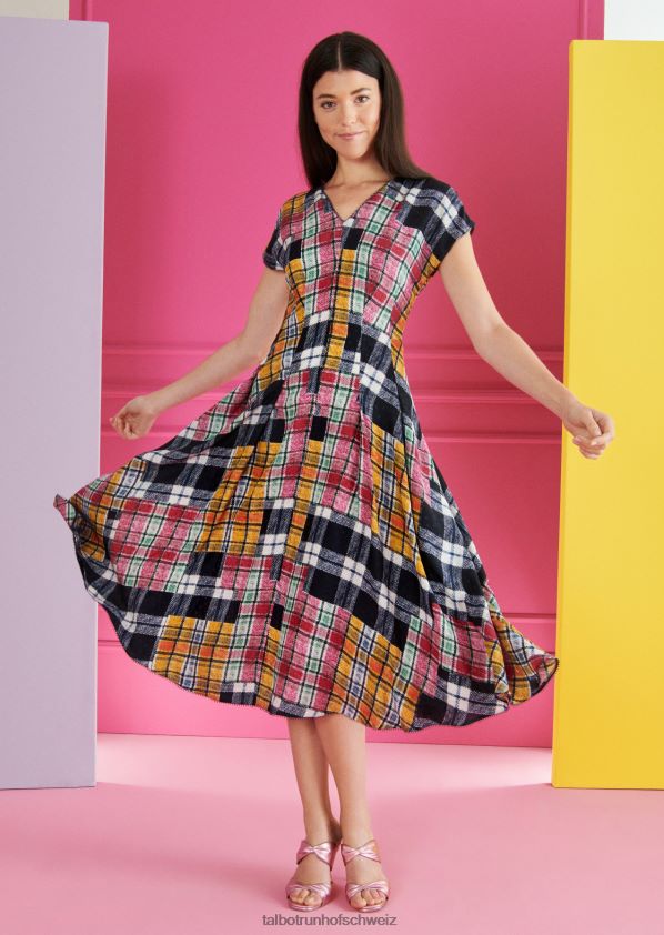 8NNJJV141 Kleidung Mehrfarbig Frauen Talbot Runhof Midikleid solera7