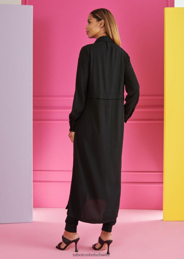 8NNJJV144 Kleidung Schwarz Frauen Talbot Runhof Midikleid goy2