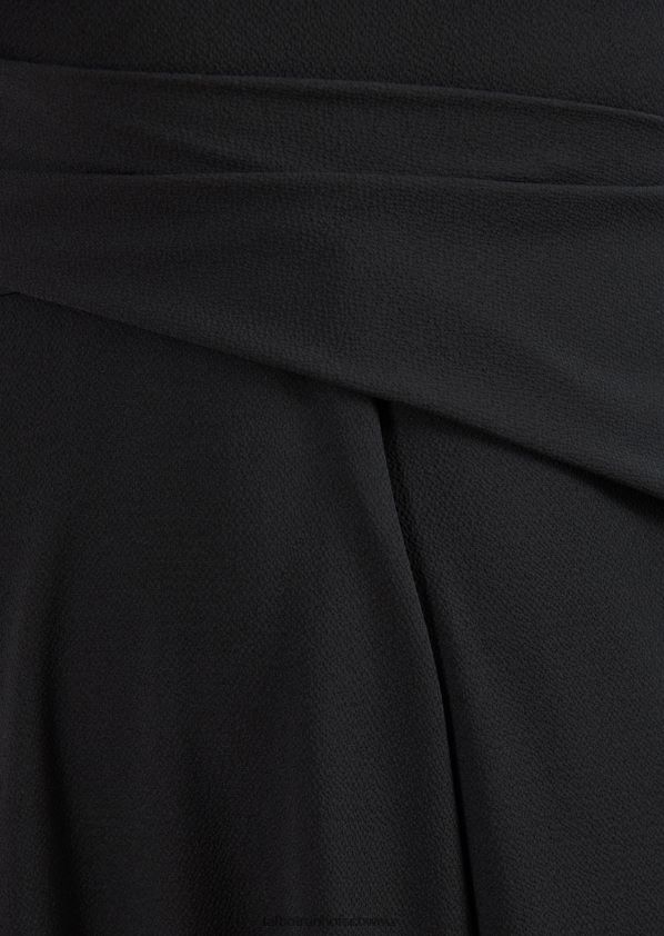 8NNJJV145 Kleidung Schwarz Frauen Talbot Runhof Midikleid gosha1