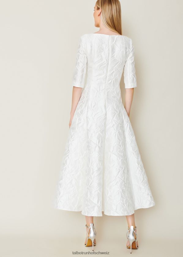 8NNJJV147 Kleidung Weiß Frauen Talbot Runhof Midikleid bogna2