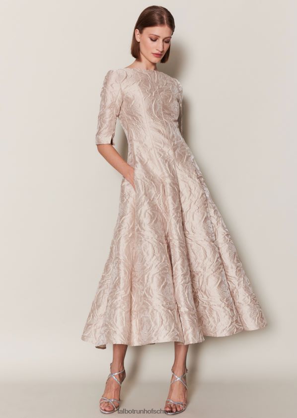 8NNJJV148 Kleidung Creme Frauen Talbot Runhof Midikleid bogna1