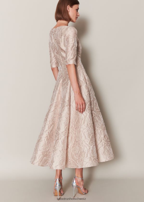 8NNJJV148 Kleidung Creme Frauen Talbot Runhof Midikleid bogna1