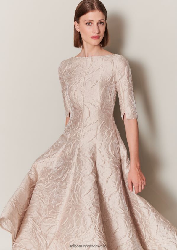 8NNJJV148 Kleidung Creme Frauen Talbot Runhof Midikleid bogna1