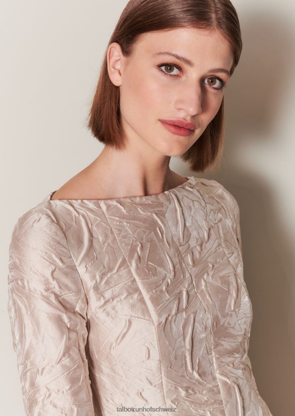 8NNJJV148 Kleidung Creme Frauen Talbot Runhof Midikleid bogna1